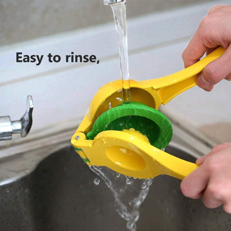 Lemon Juicer Citrus Lime Squeezer Cast Aluminum Yellow main image 1